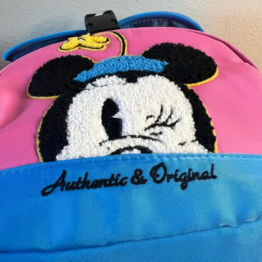 Disney Minnie Mouse Backpack Travel School Drawstring Theme Park Mickey Vacation